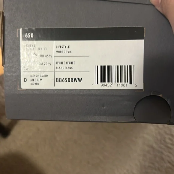 New balance 650 triple white - Picture 6 of 6